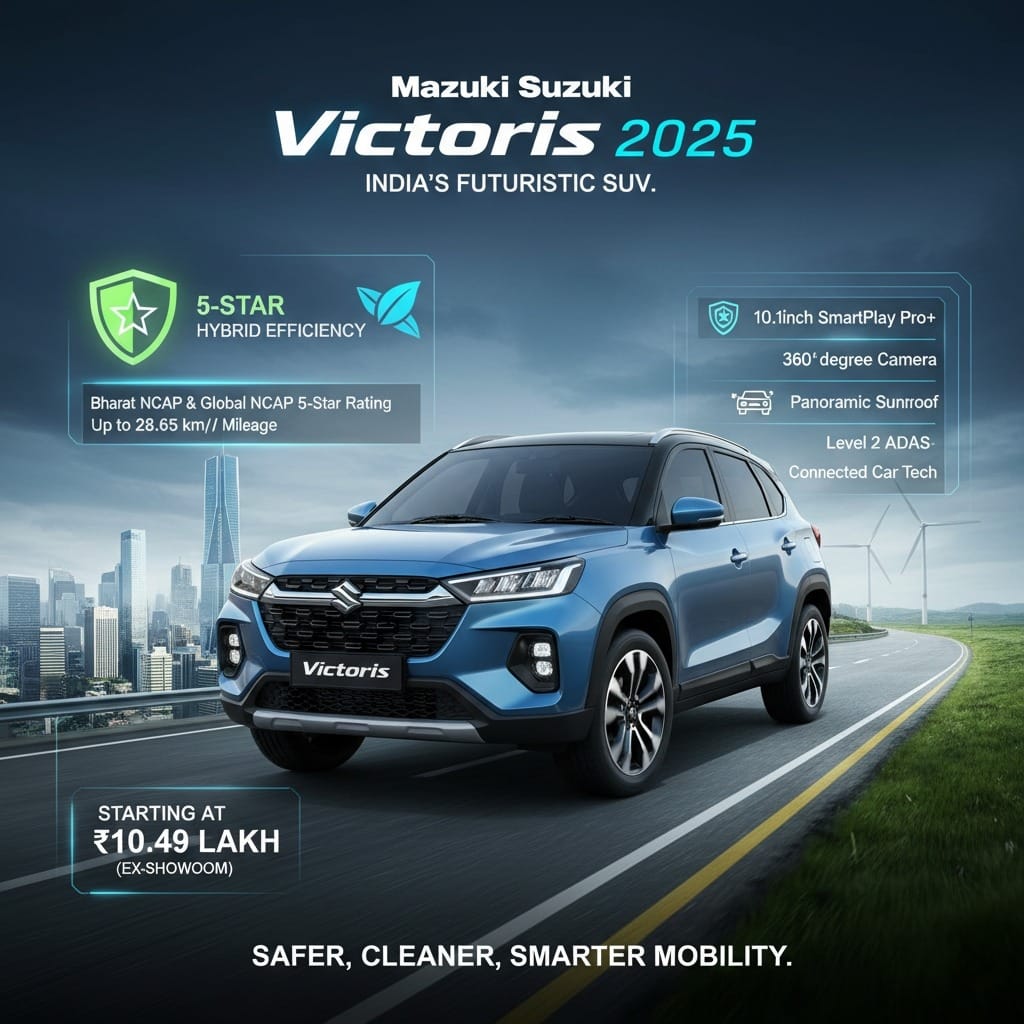 Maruti Suzuki Victorious 2025: Futuristic Hybrid SUV