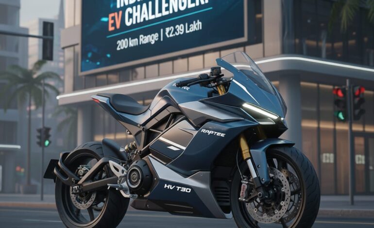 Meet India’s New EV Challenger! Raptee HV T30 Launches with 200 km Range at ₹2.39 Lakh