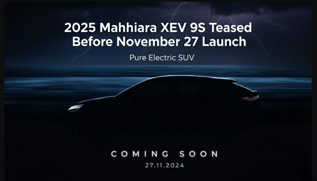 2025 Mahindra XEV 9S Teased Before November 27 Launch